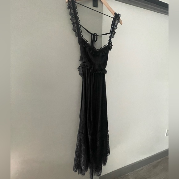 🖤 FOR LOVE AND LEMONS 🖤 Deane Lace Midi Dress, Black, Size Medium - Picture 4 of 8